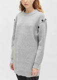 Wool Cashmere Tunic Sweater