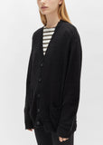 Cashmere Distressed Edge Cardigan