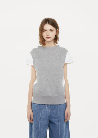 Paneled Sweatshirt Pullover