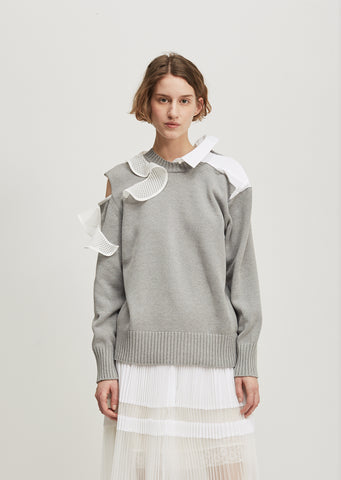 Ruffle Knit Pullover