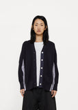 Ribbed Shirt-Cardigan