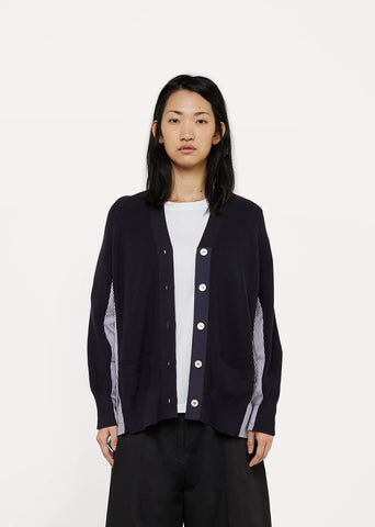 Ribbed Shirt-Cardigan