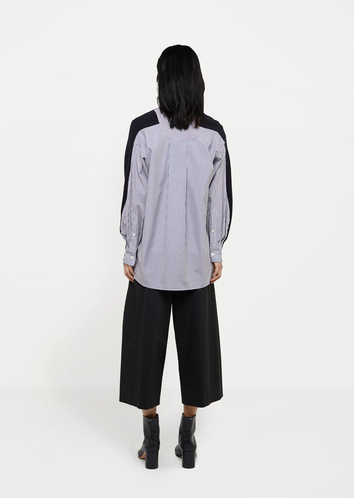 Ribbed Shirt-Cardigan