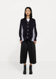Ribbed Shirt-Cardigan
