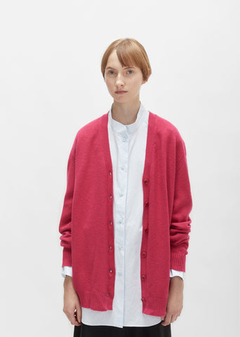 Wool Cashmere Oversized Cardigan
