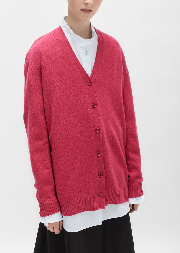 Wool Cashmere Oversized Cardigan