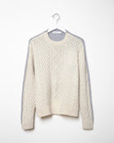 Bi-Color Knit Pullover