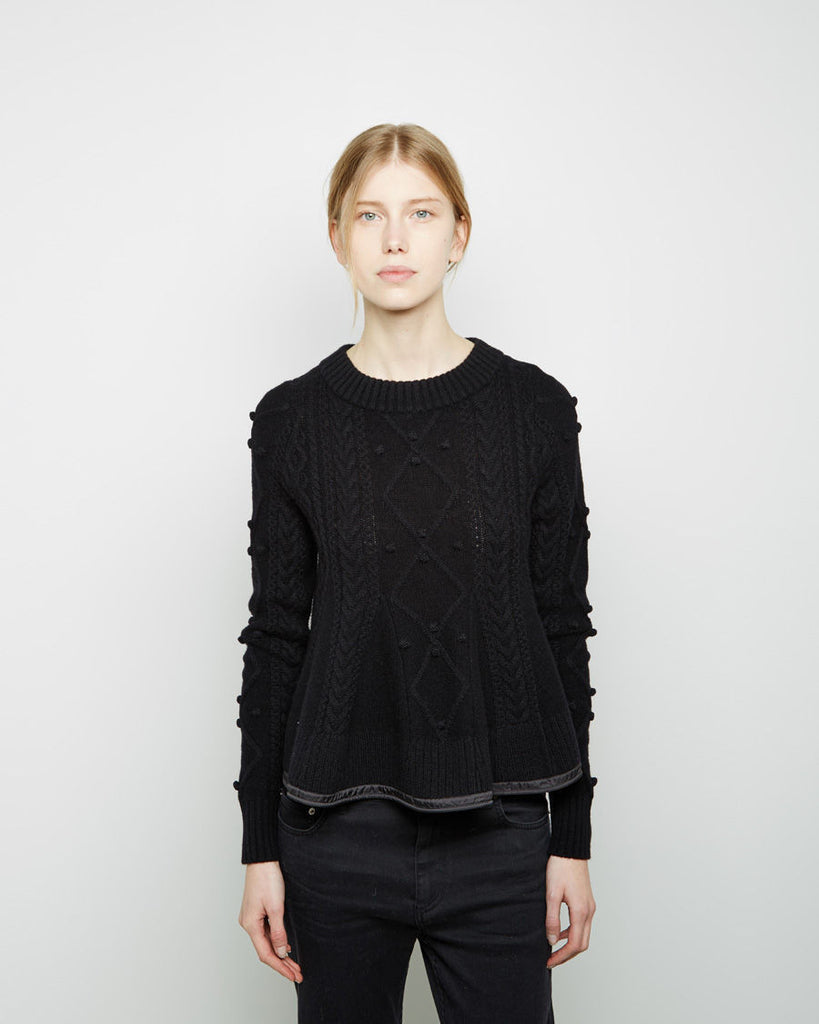 Cable Knit Popcorn Pullover