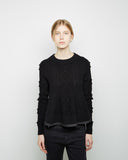 Cable Knit Popcorn Pullover