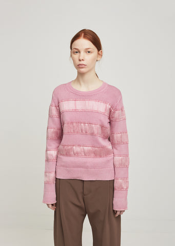 Zaylee Satin Stripe Sweater
