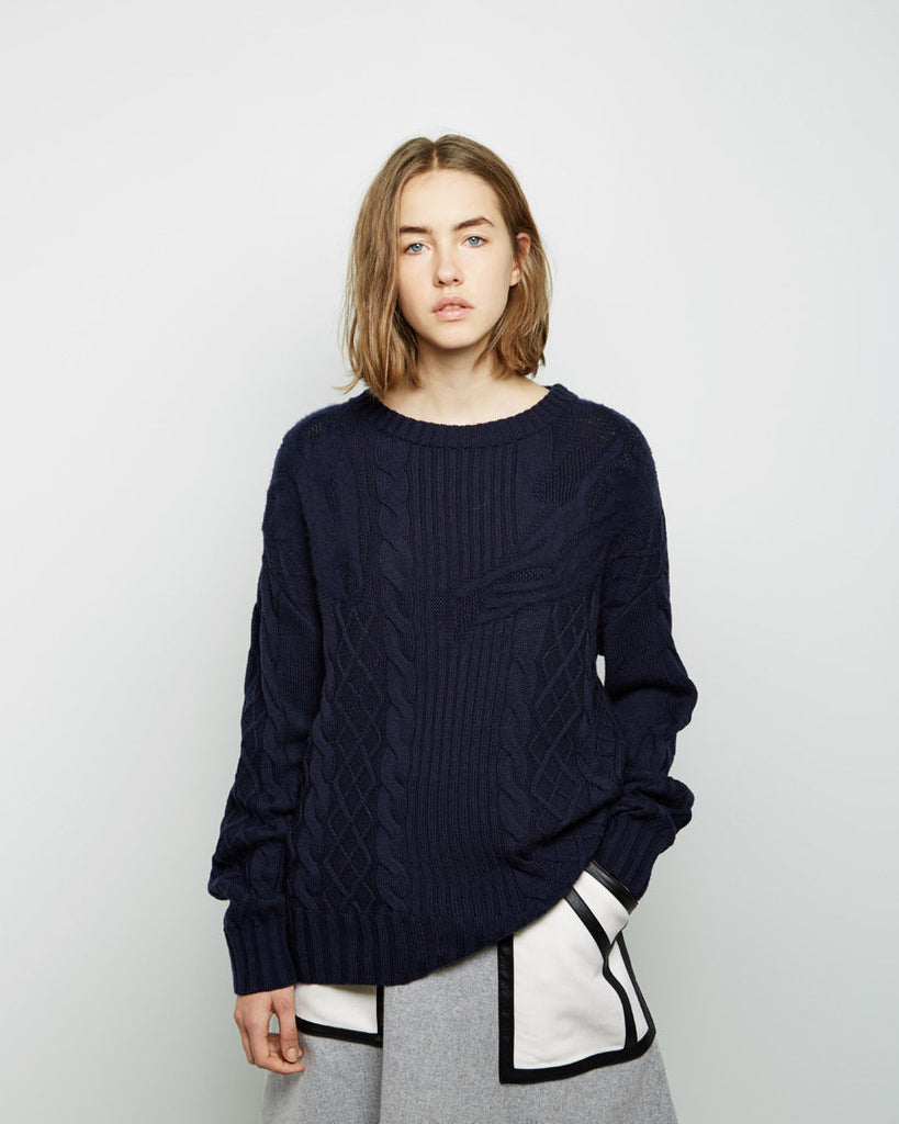 Cable Knit Fox Pullover