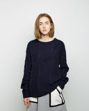 Cable Knit Fox Pullover