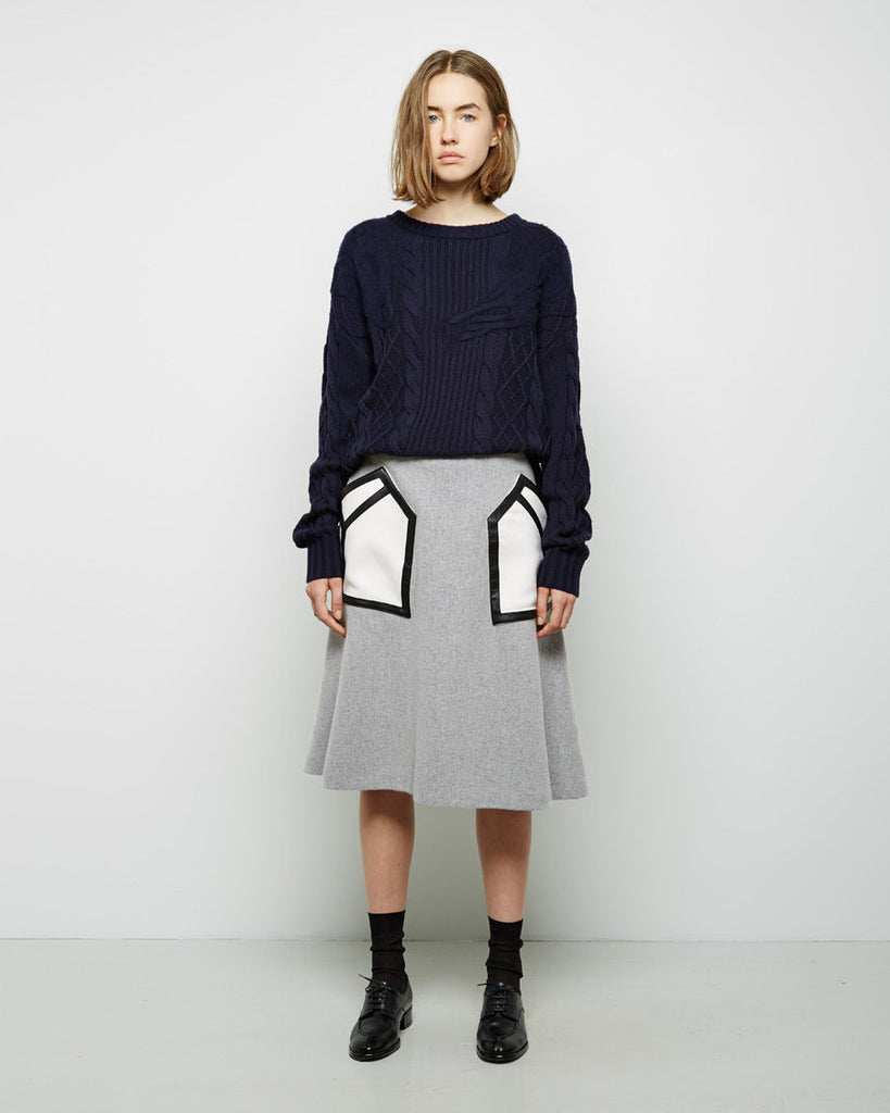 Cable Knit Fox Pullover