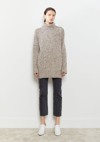 Noona Cashmere Tweed Turtleneck