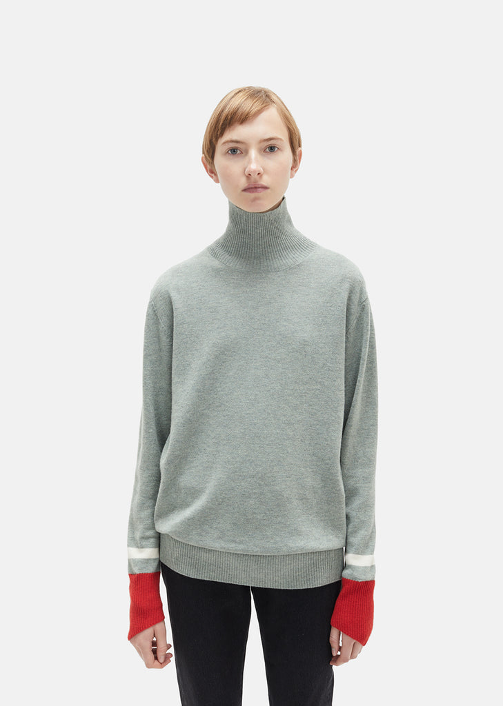 Wool Colorblocked Turtleneck