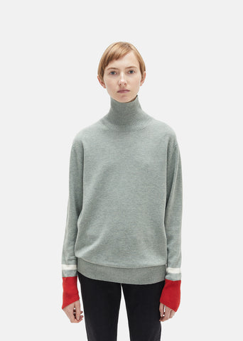 Wool Colorblocked Turtleneck