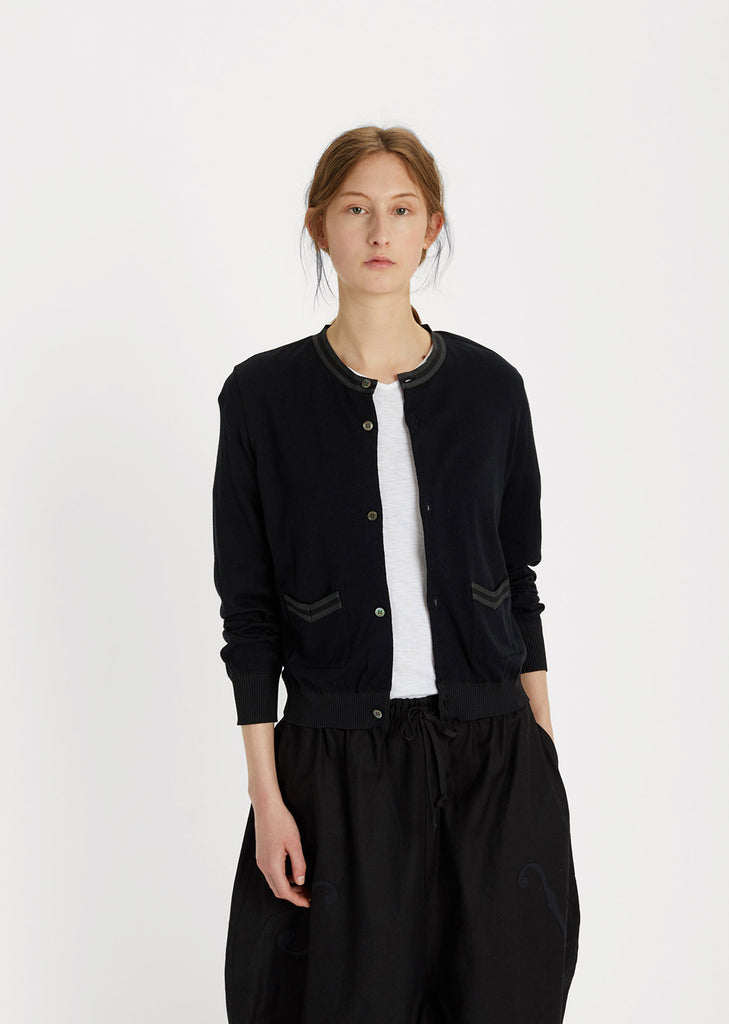 Contrast Trim Cardigan