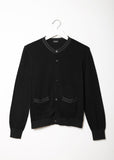Contrast Trim Cardigan