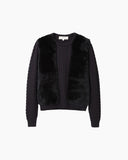 Rabbit Fur Knit Pullover