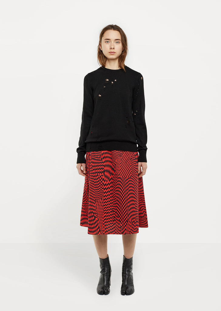 Cotton Poplin Midi Skirt