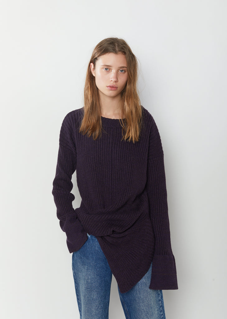 Plain Stitch Knot Sweater