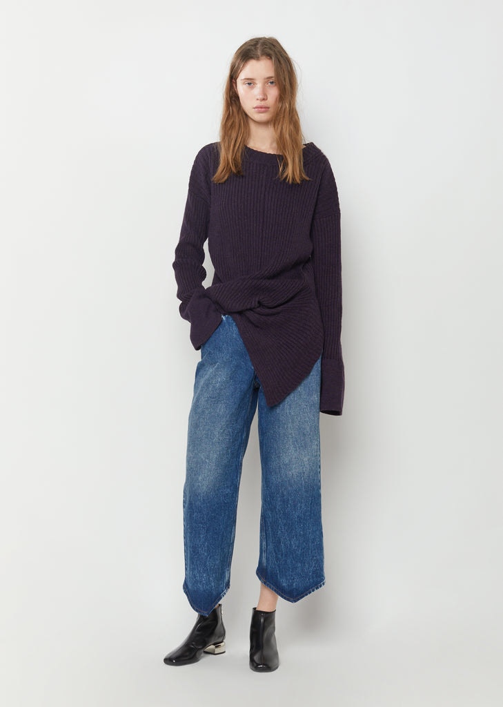 Plain Stitch Knot Sweater