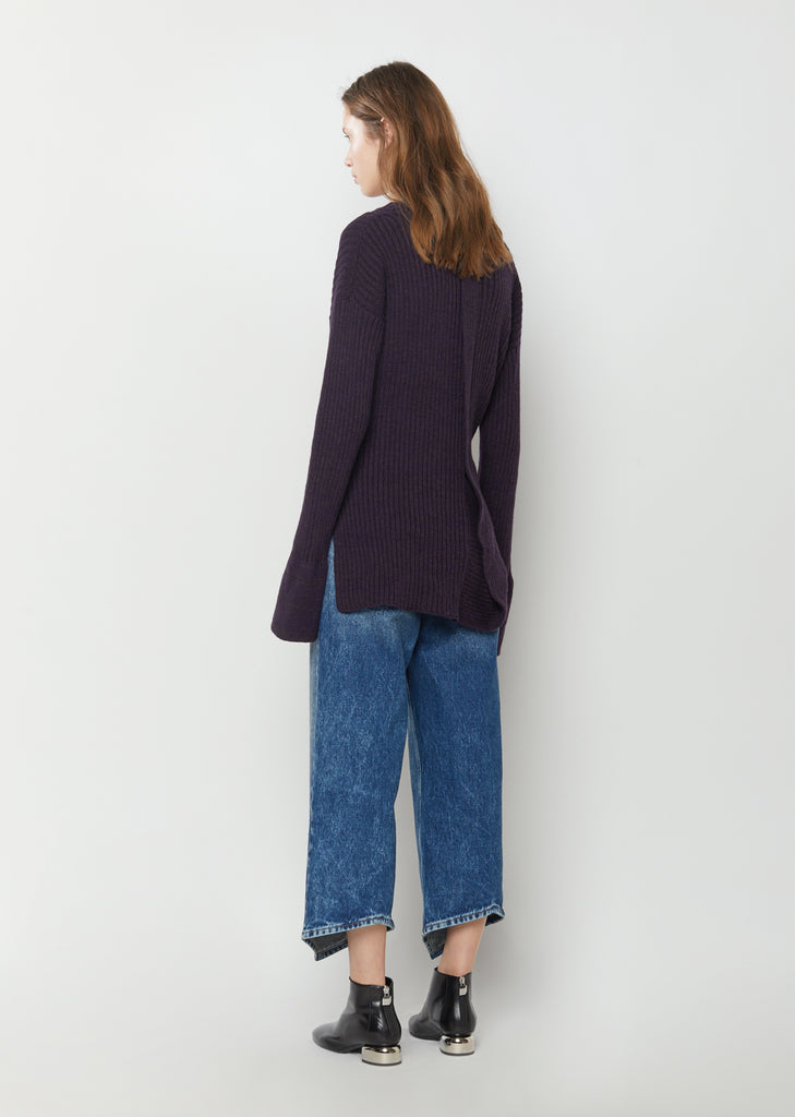 Plain Stitch Knot Sweater