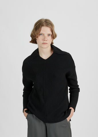 Wool Rib Stitch Sweater
