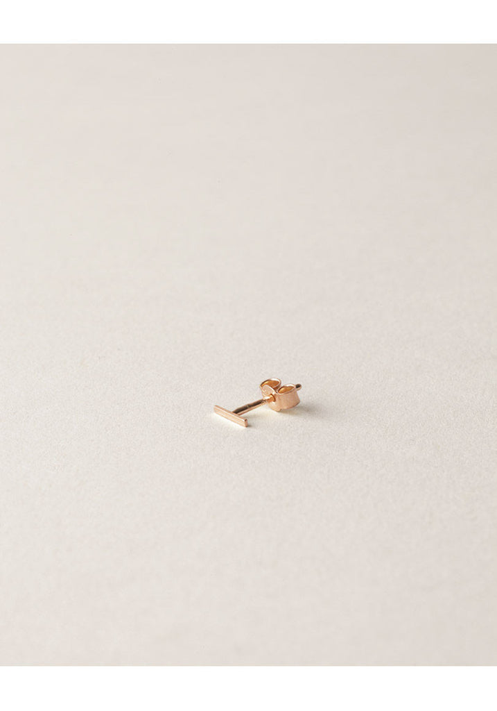 Rose Gold Staple Earring