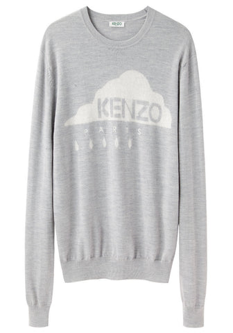 Cloud Intarsia Pullover