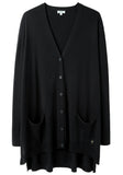Oversized Side-Slit Cardigan