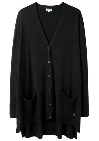 Oversized Side-Slit Cardigan