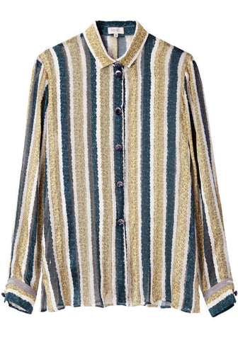 Sheer Striped Shirt