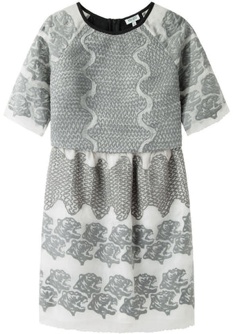 Tiger Heads Embroidered Dress