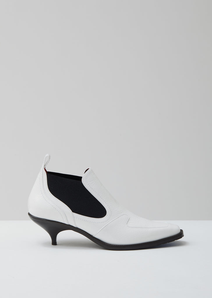 Kora Textured Patent Bootie