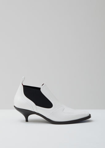 Kora Textured Patent Bootie