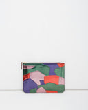Metallic Patchwork Large Zip Pouch
