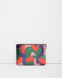 Metallic Patchwork Large Zip Pouch