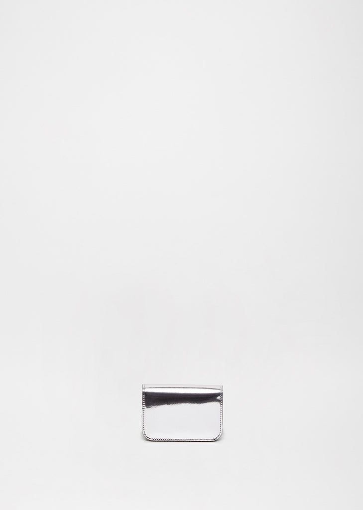 Mirror Calf Leather Small Wallet