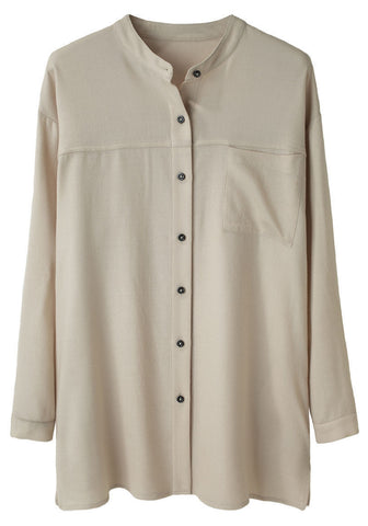 Flannel Button Tunic