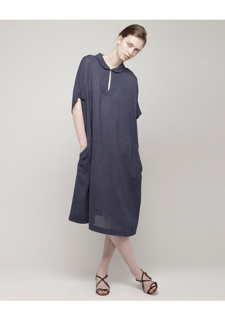 Indigo Smock Dress