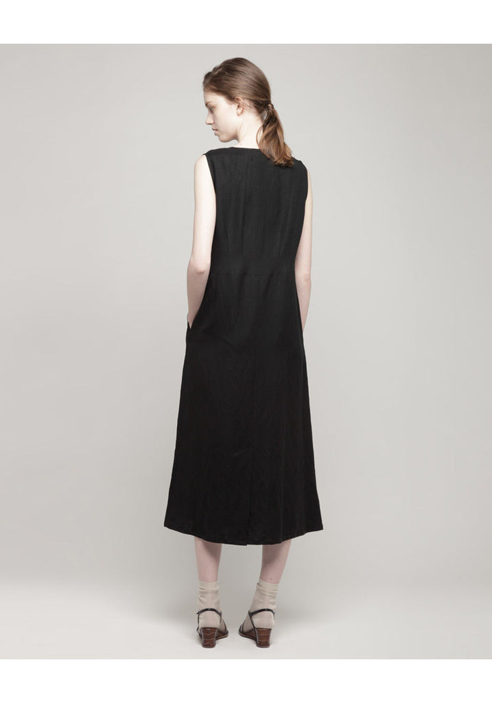 Sleeveless Henley Dress