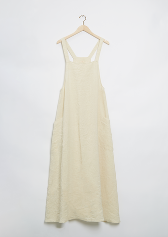 Vintage Linen Overall Dress