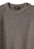 Button Crewneck Sweater