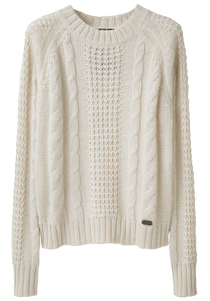 Crewneck Cable Sweater