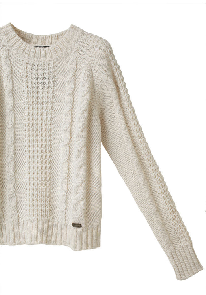 Crewneck Cable Sweater