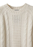 Crewneck Cable Sweater