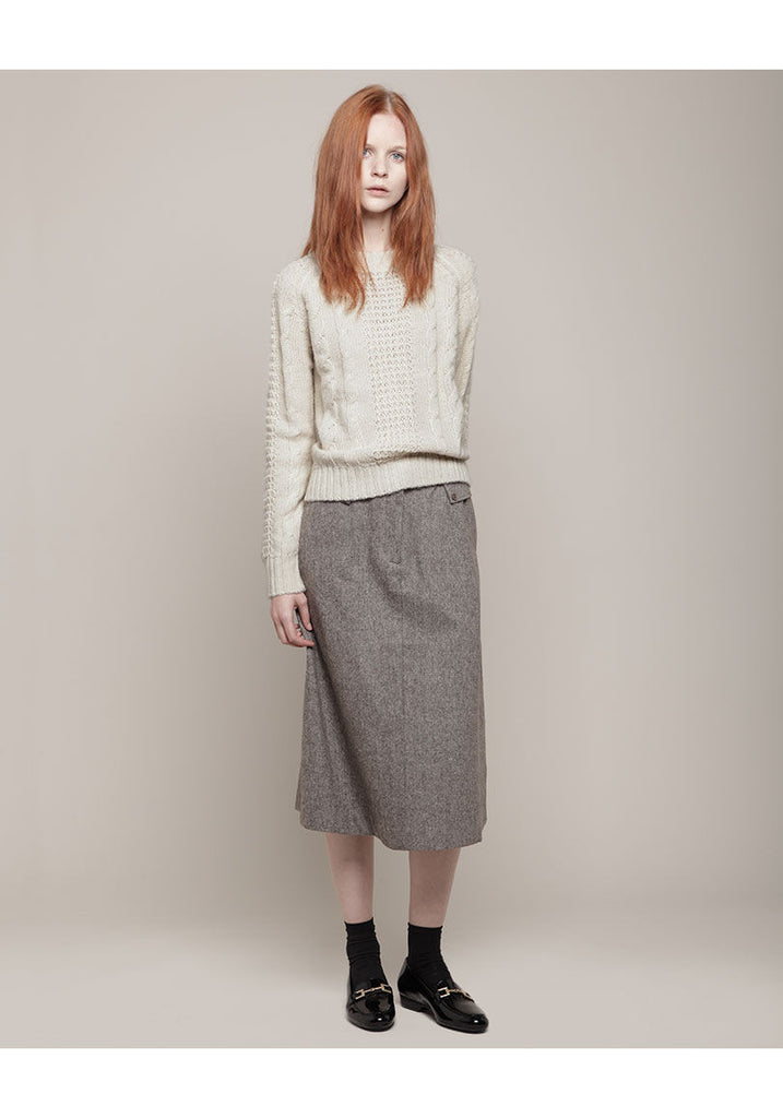 Crewneck Cable Sweater