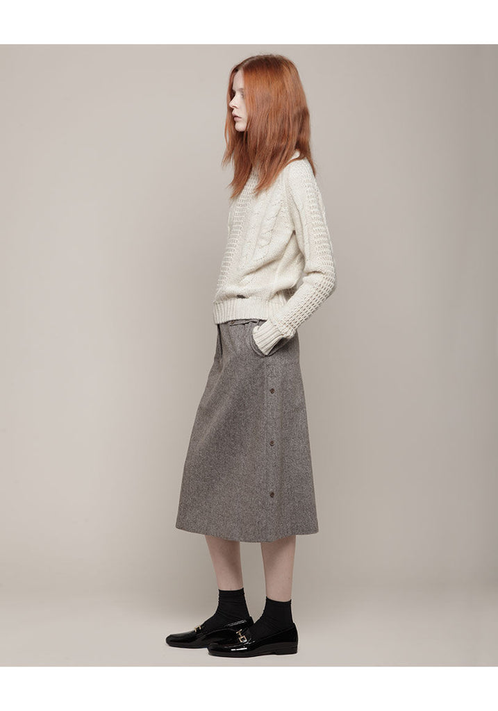 Crewneck Cable Sweater