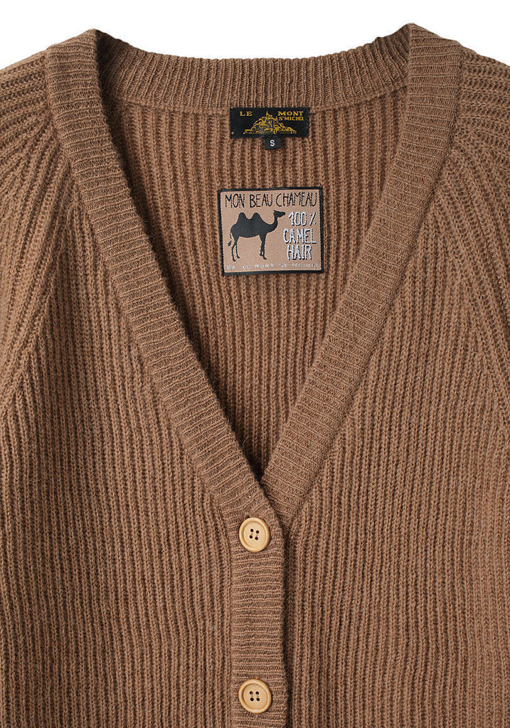Long Camel Cardigan